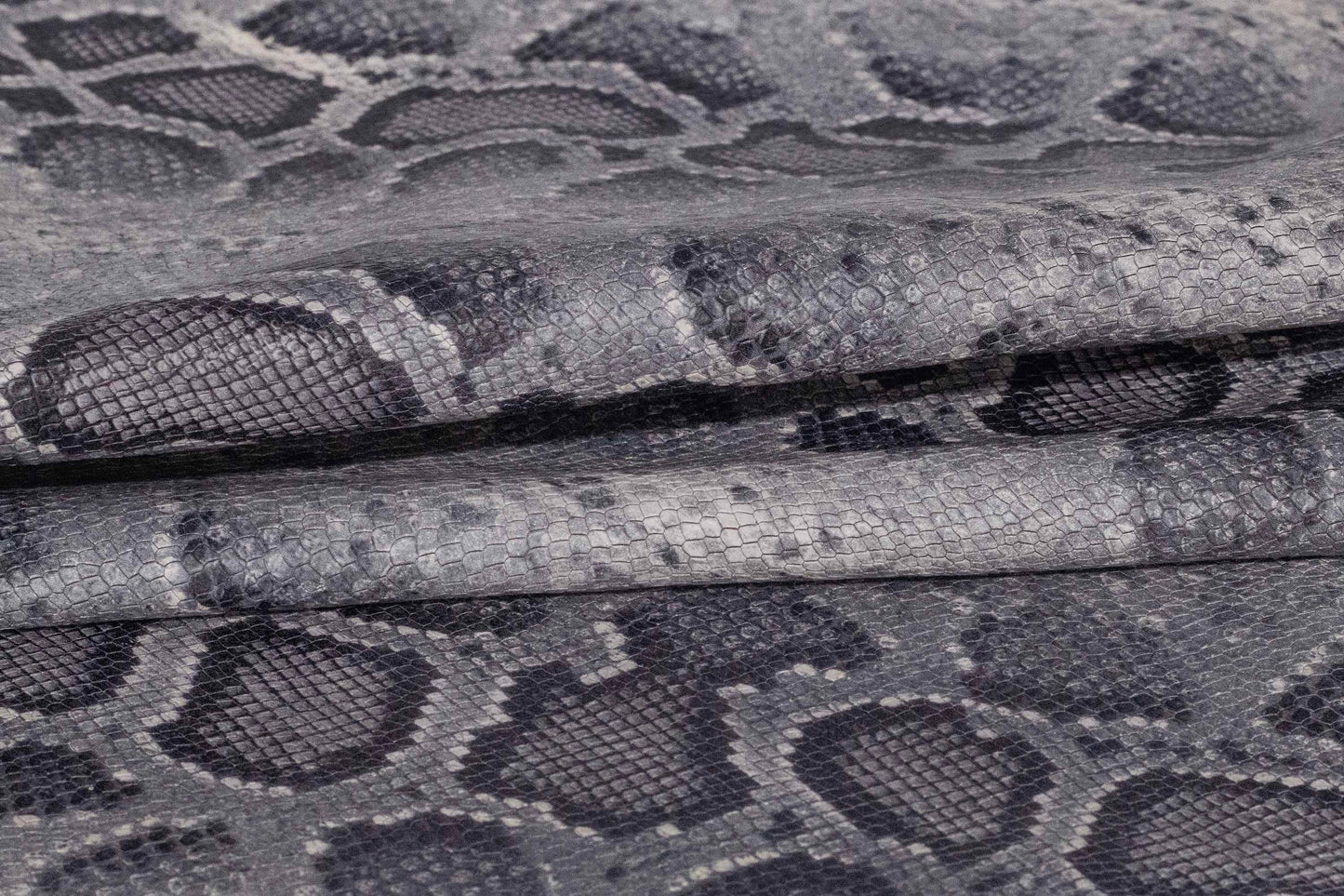 Luxury Adelina Pull | Satin Finish & Grey Snake Leather